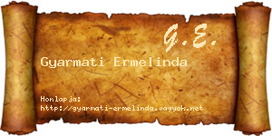 Gyarmati Ermelinda névjegykártya